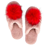 Load image into Gallery viewer, Red Puff Slippers
