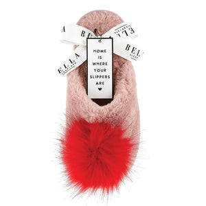 Red Puff Slippers